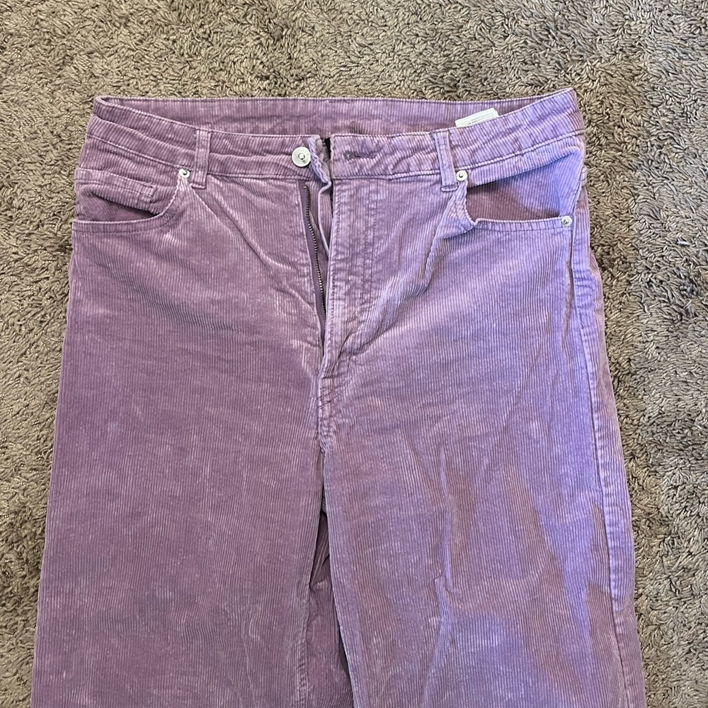 🍇WIDE LEG PURPLE CORDUROY PANTS